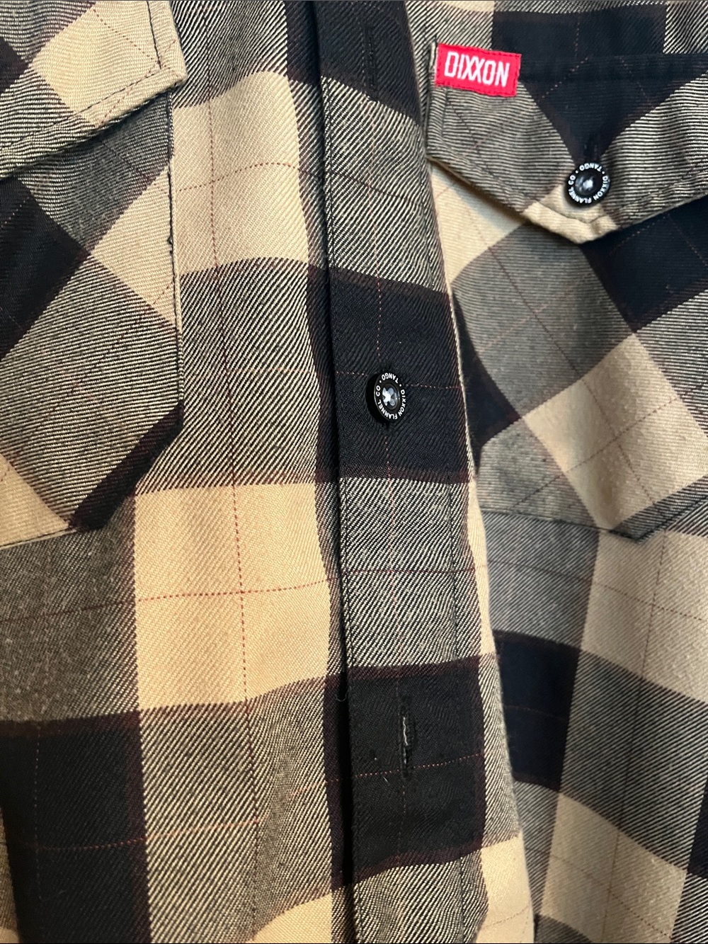 DIXXON Black and Tan Plaid Workshirt - Picture 3 of 3